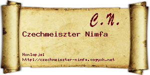 Czechmeiszter Nimfa névjegykártya